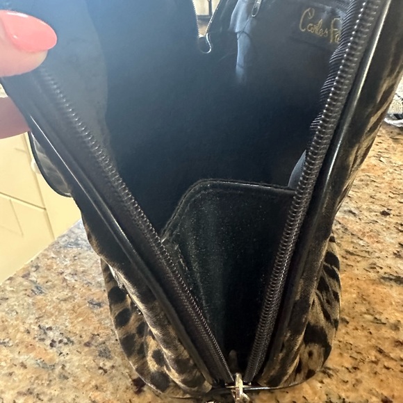 Carlos Falchi faux leopard handbag - Picture 10 of 10